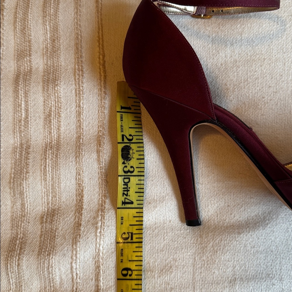 Nina Burgundy Bow Heels - Picture 5 of 5